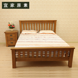 实木床板 1.5 1.8米 排骨架 现代简约宜家橡木双人床家具家居特价