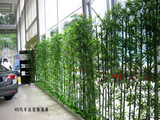 仿真竹子装饰客厅绿植盆栽加密环保镀膜假竹子屏风隔断塑料花植物