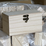 文玩核桃收藏盒实木收纳盒 小木盒子首饰盒木质桐木胚木可DIY彩绘