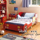 包邮出口儿童床单人床汽车床男孩带护栏品牌婴儿床宝宝幼儿园小床