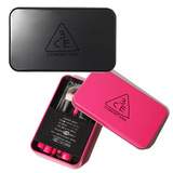 韩国直邮 3CE MINI盒 BRUSH KIT化妆工具黑色粉色化妆刷铁盒套装