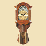 高档装饰挂钟欧式机械报时钟实木挂表古典老式简约摆钟G605