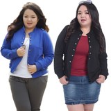 2015韩版春秋装新款3xl显瘦女装外套 200斤胖mm休闲加肥大码短衣