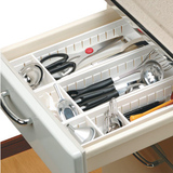 日本抽屉收纳盒 厨房收纳筐厨具整理格整理盒 桌面塑料整理盘厨柜