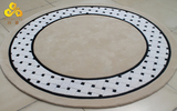 丹凰 进口100%纯羊毛地毯卧室客厅地毯圆形地毯欧式现代地毯M-883
