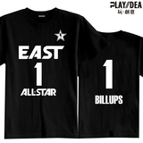 全明星NBAT恤 昌西-比卢普斯1号 篮球运动服 球迷专供短袖t恤男装