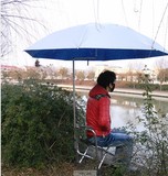防雨新款[华美]2.1米双层双弯90度和45度钓鱼伞 防紫外 遮阳伞