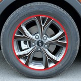 起亚 KX3傲跑 轮毂贴 傲跑 专用轮毂碳纤维贴纸改装轮毂车贴装饰
