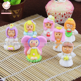 蛋糕装饰翻糖公仔 仙女娃娃天使宝宝糖偶可食用 创意糖人多款选