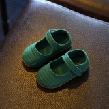 秋季新款女童单鞋宝宝纯棉方口舒适软布鞋韩版1-2-3岁小儿童软底