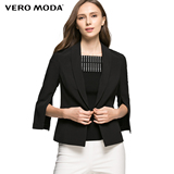 VeroModa2016秋冬新品一粒扣七分袖女士短款修身小西装|316308517