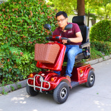 信步XB-B四轮老年代步车电动轮椅车休闲代步车自动电磁刹车超安全