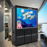 闽江中型鱼缸水族箱创意大型1.2米1.5屏风隔断客厅超白玻璃长方形