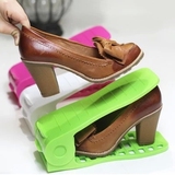 包邮 艺源简易可调节式双层立体式收纳鞋架子 塑料鞋架 10个装