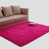 现代加厚丝毛纯色可水洗地毯客厅卧室茶几床边毯 满铺定制