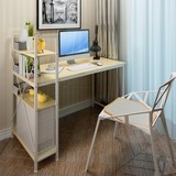 环保台式电脑桌转角写字桌家用书架组合书柜办公书桌子现代简约