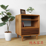 新品限时促销整装纯木家具日式床头柜简约田园白橡木纯实木DZ-071