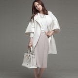 2016春夏女装新款 韩国进口木香屋天然亚麻宽松7分袖中长风衣外套