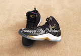 美国现货直邮UA Curry Two安德玛库里2代篮球鞋限量黑1280303