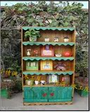 展示柜 书柜 书架 植物架置物柜储物柜 田园 地中海家具 可订制