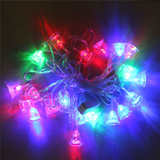 新款5米3W灯带20个LED铃铛RGB灯条圣诞派对婚礼家居装饰灯串