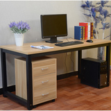 包邮 台式电脑桌时尚环保 家用餐桌 钢木书桌会议桌写字台办公桌