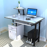 钢木欧式电脑桌台式家用儿童简易书桌简约现代写字桌小型办公桌子