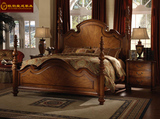 包邮美式实木双人床欧式卧室家具1.8米大床简约现代婚床别墅套装