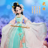 正版包邮可儿娃娃中国古装娃娃龙女公主女孩玩具关节体送支架礼物