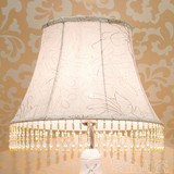 灯具配件 欧式宫廷灯罩 床头灯台灯落地灯布艺灯罩 吊珠布罩灯罩
