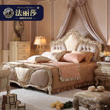 法丽莎家具欧式床公主床法式白色全实木婚床高箱双人床储物1.8
