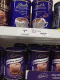 澳洲代购直邮Lindt瑞士莲牛奶巧克力片屑热巧克力粉210g推荐预售