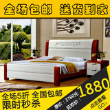 厂家直销 全国包邮  全橡木床 全实木床 中式床 1.8米  婚床