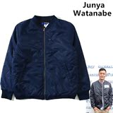 复刻CDG余文乐同款Junya Watanabe男修身纯色潮牌棒球服夹克外套