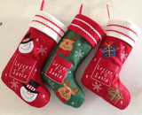 圣诞节装饰品圣诞袜子老人礼品袜礼物袜袋子小孩糖果袋子挂件批发