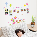 可爱宝宝照片墙贴纸相框贴儿童房床头小孩卧室装饰品相片墙上贴画