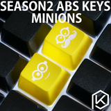【KP】小黄人键帽 机械键盘 ABS个性透光键帽 F区esc R4高度