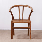 红木家具中式鸡翅木圈椅 仿古实木围椅明清古典靠背椅子原木 茶椅