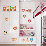 创意墙贴可爱卡通动漫儿童卧室墙纸衣柜门贴画装饰冰箱贴纸翻新贴