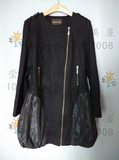诗P 专柜正品特价 黑色全羊毛时尚修身大衣61680080