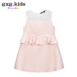 gxg kids童装专柜新款女童蕾丝拼接连衣裙夏儿童花边裙子B6219125