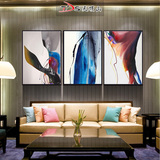简约现代挂画客厅沙发背景墙装饰画玄关挂画壁画组合三联画抽象画