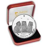 英国马恩岛猫系列(19)2006年美国异国短毛猫加菲猫银币