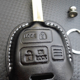 钥匙套老款RAV4普拉多雷克萨斯lx遥控钥匙包丰田霸道直板2键汽车