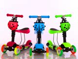 儿童滑板车2-8岁3轮玩具车可坐小孩滑行车带音乐宝宝溜溜踏板新款