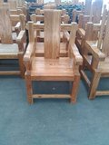 老榆木实木老板椅 客厅中式老板椅 现代全实木艺术办公椅