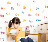 英语26个英文字母贴卡通墙贴儿童房宝宝卧室幼儿园教室布置贴画