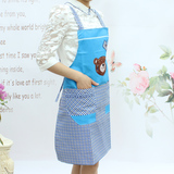 【天天特价】韩版时尚围裙男女通用款厨房家务清洁可爱小熊围腰