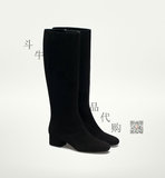 11月MassimoDutti西班牙正品代购女士麂皮长靴3007121