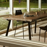 美式复古餐桌实木办公桌电脑桌简约长方形会议桌咖啡厅桌椅酒吧桌